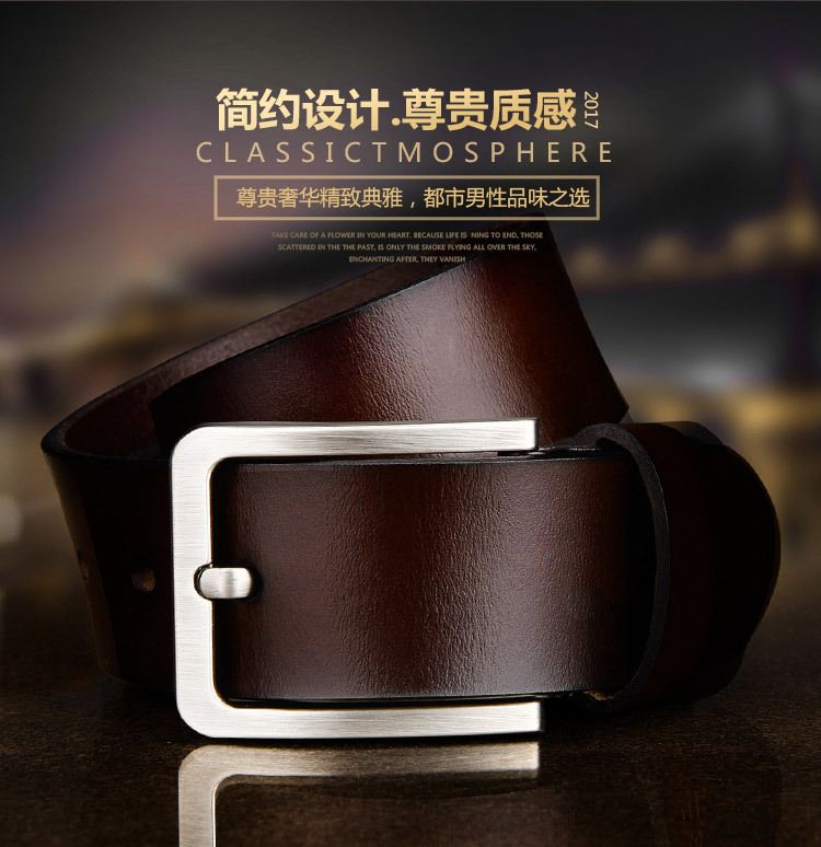 40121 Men's Retro Versatile Needle Buckle Belt Alloy Business Belt