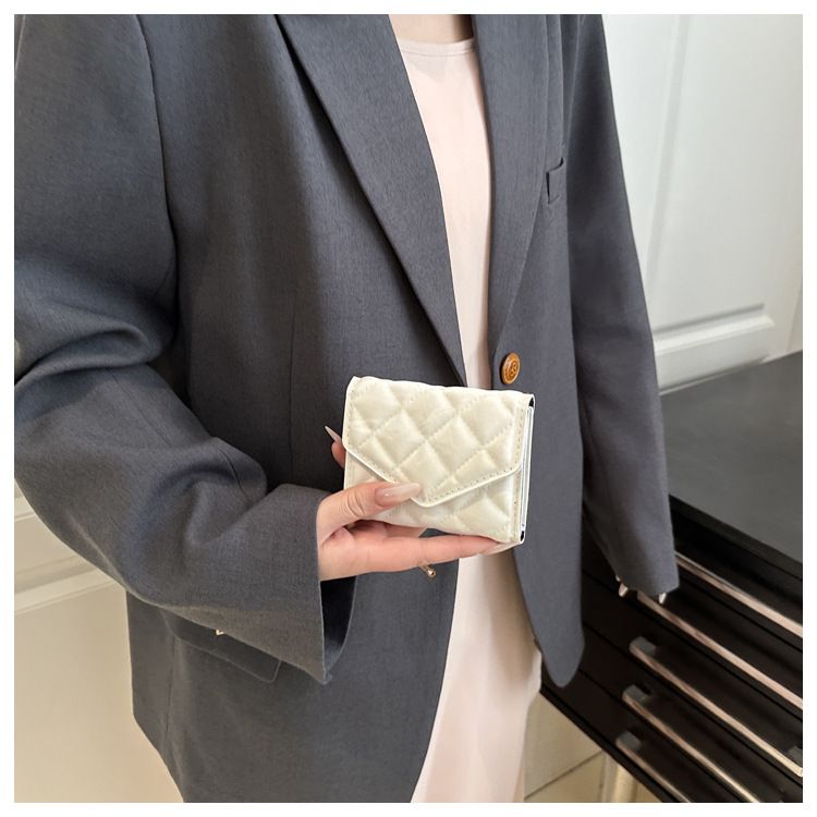 Miss DG 2025 new fashion clutch coin purse girls card bag simple small square bag