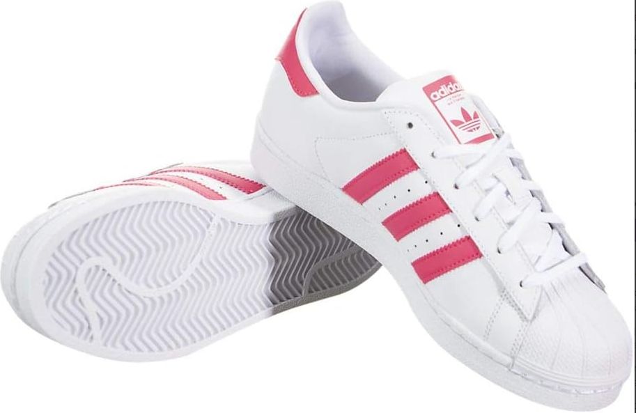 Adidas Pink Rose Shoe Laces Flat Double Woven Anti-slip Polyester Shoelaces Sports Casual White Shoes Classic Shoelace
