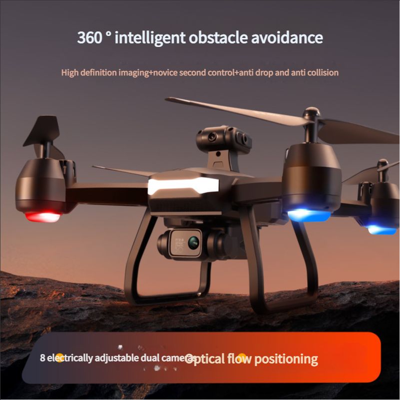 Obstacle avoidance aerial photography drone 6K HD professional aircraft black technology remote control aircraft helicopter children boy