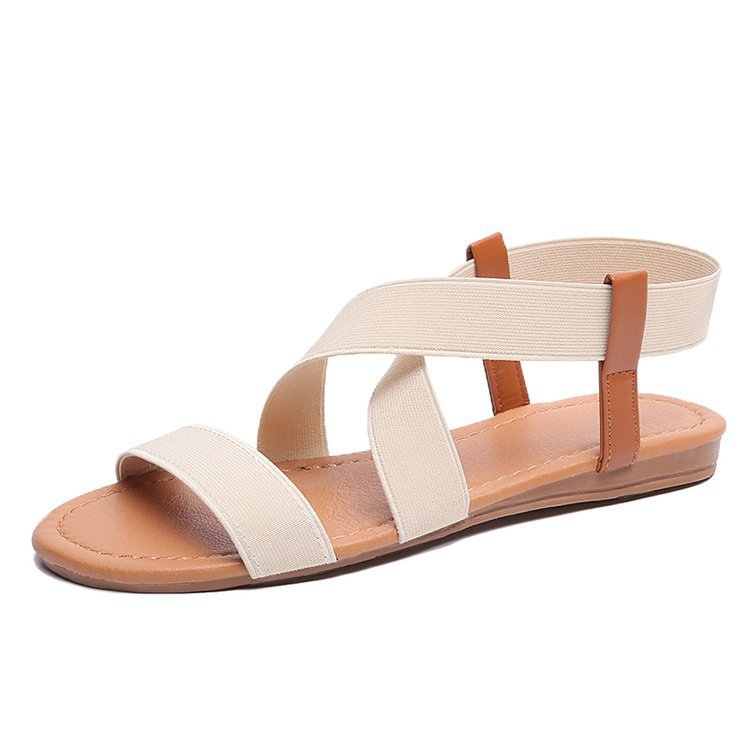 865305 Flat Elastic Sandals For Women