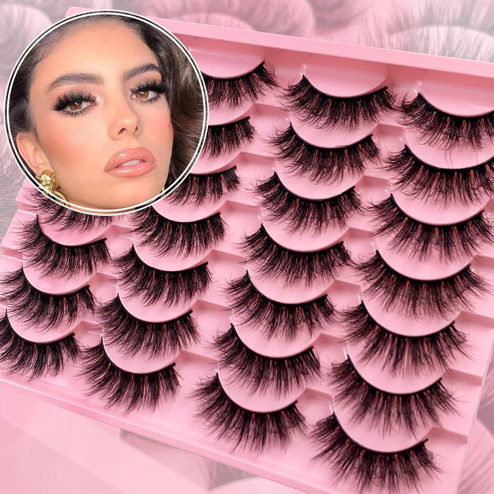 Women's 14 pairs of natural simulation thick curl slimming mixed false eyelashes Z-14