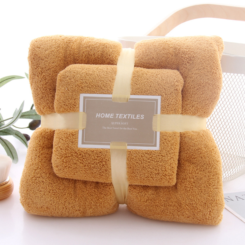 Coral Fleece Absorbent Hair Swimming Face Hand Bath Towel Sets Microfibre Towels Bathroom Towels Microfiber Set
