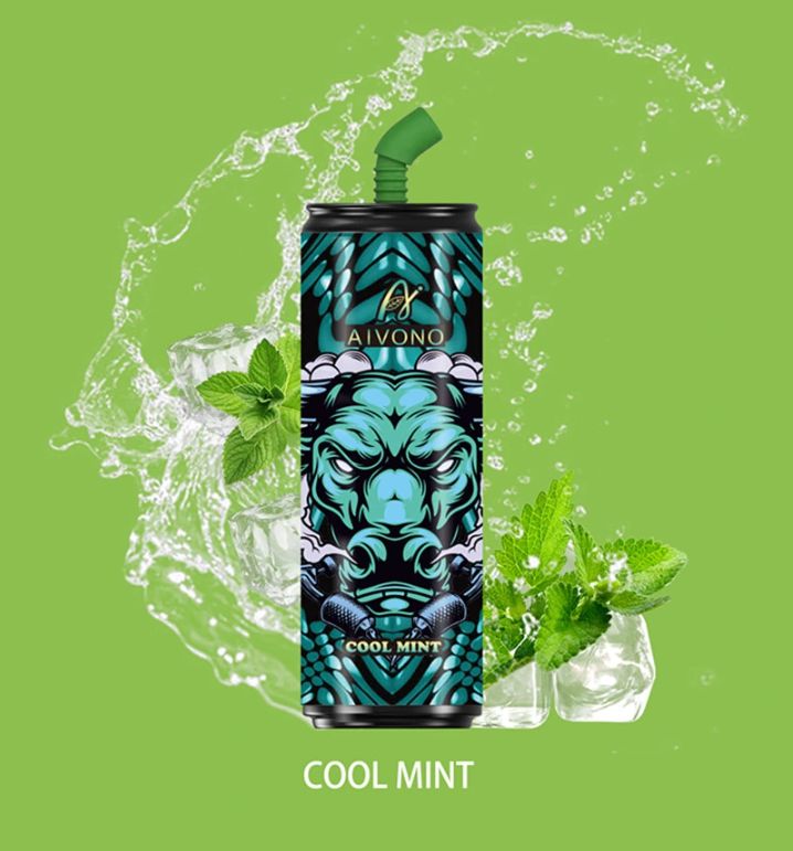 Coke can Vape 6000PUFFS (Mesh rechargeable) cool mint disposable e-cigarette 