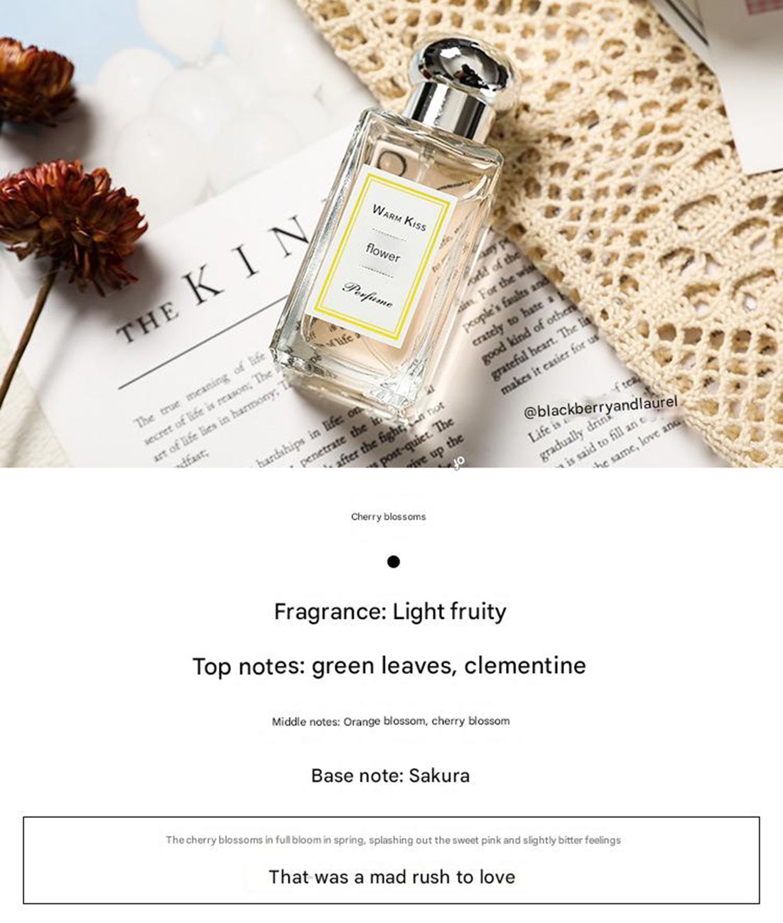 Mushroom head salon women's perfume student perfume long-lasting light fragrance fresh
