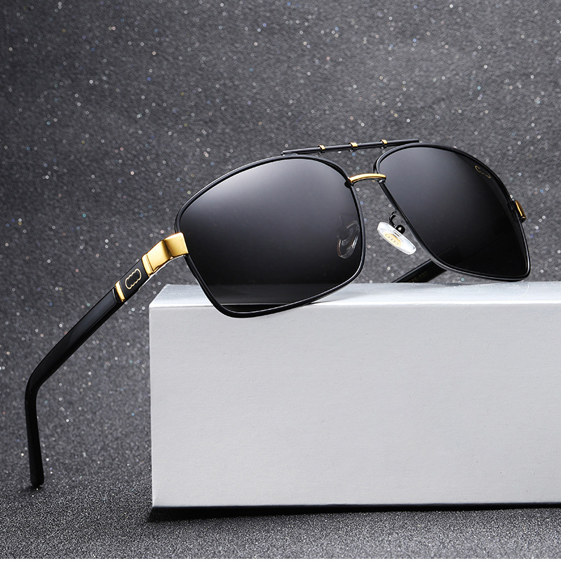 AD550 TAC Metal Oval Sunglasses Men Polarized Sport Glasses Sunglasses