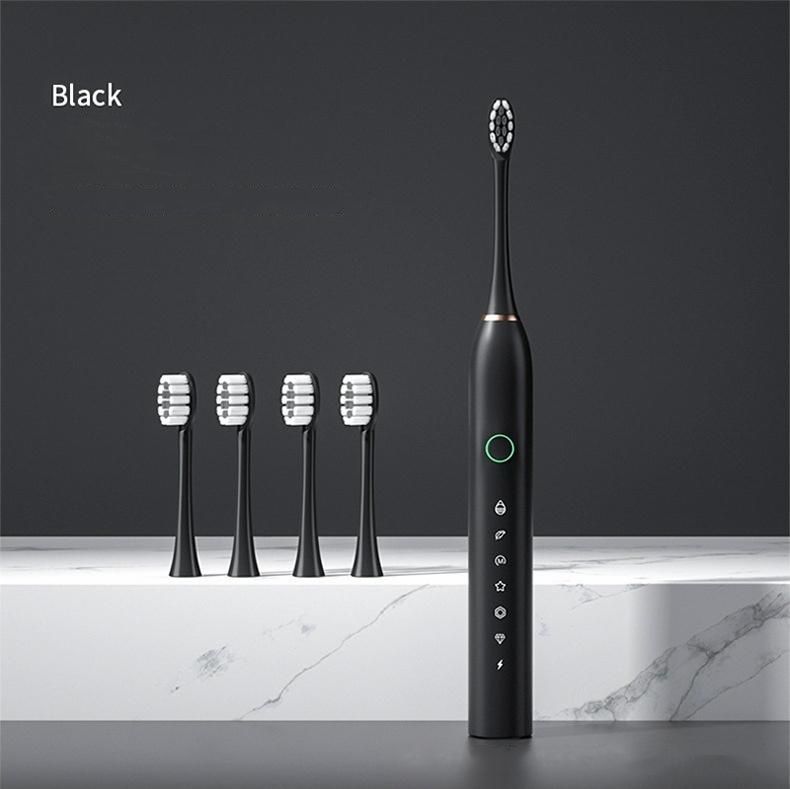 Protective Clean 5100 Rechargeable Electric Toothbrush, with Pressure Sensor, 6 Cleaning Modes, SmarTimer and QuadPacer, 14-Day Battery Life, Travel Case, Black