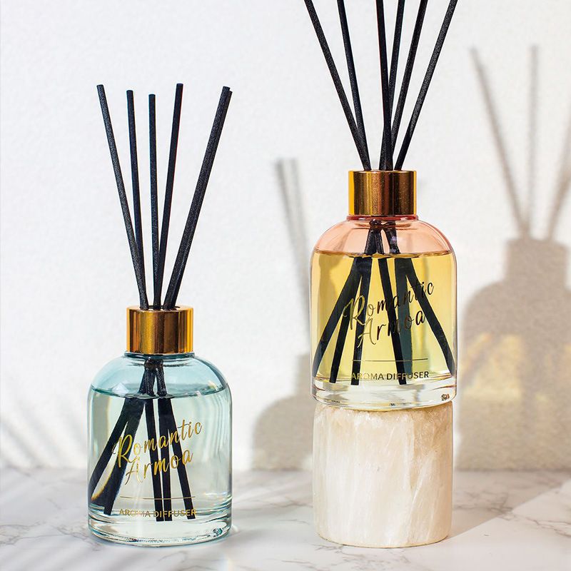 KS-541 Air Fragrance Freshening Luxury Home Decor New Perfume Fragrance Oil Stick Clear Transparent Glass Reed Diffuser