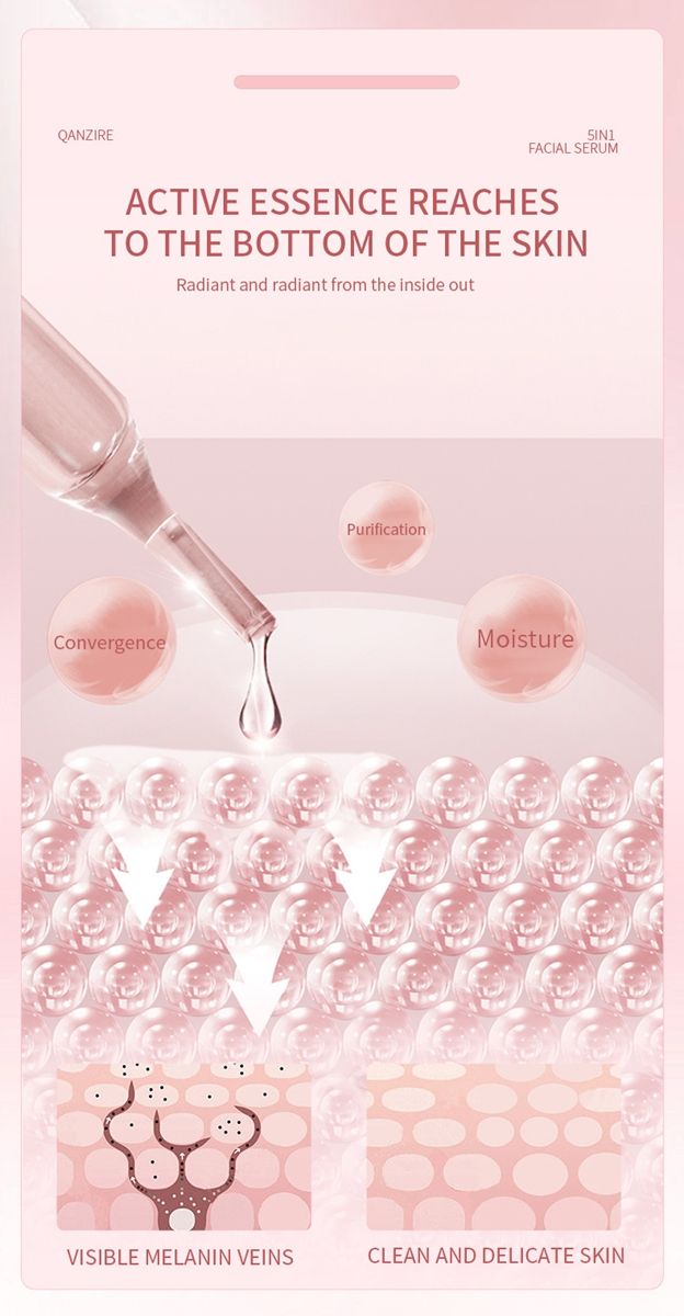 5in1 serum essence to brighten skin tone 5 in 1 skin care facial vc essence