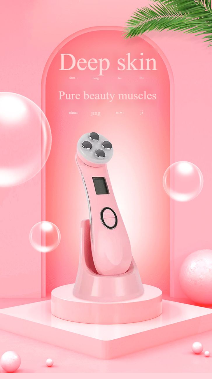 Microcurrent infusion instrument, electroporation, anti-wrinkle, photorejuvenation, lifting and firming beauty instrument gift
