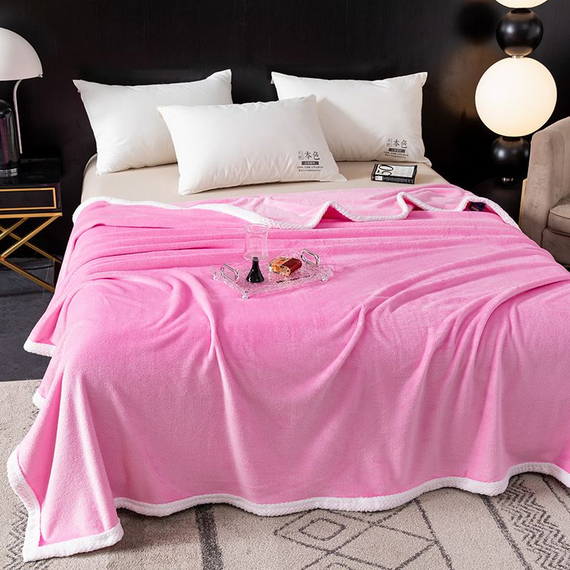 New Thickened Milk Plush Blanket, Comfortable and Warm Blanket
