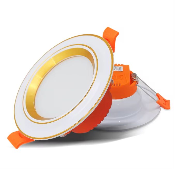 LED 220V Downlight 3 Colors Pin Light LED Ceiling Light Discolourable 5W Spot LED Recessed Mounted Bedroom
