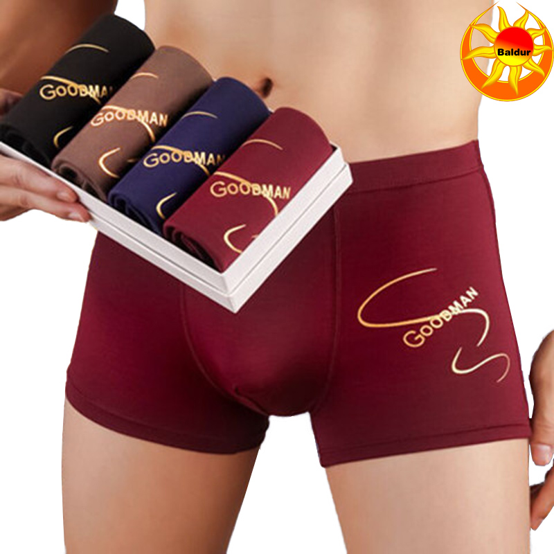 4 Pack Men's Breathable Underwear Men's Sexy Fashion Underwear Men's