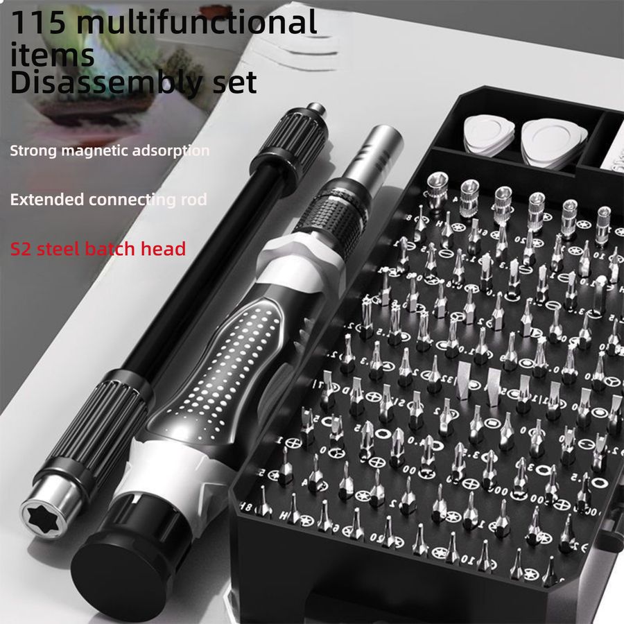115-in-1 Precision Screwdriver Set - Magnetic Repair Tool Kit