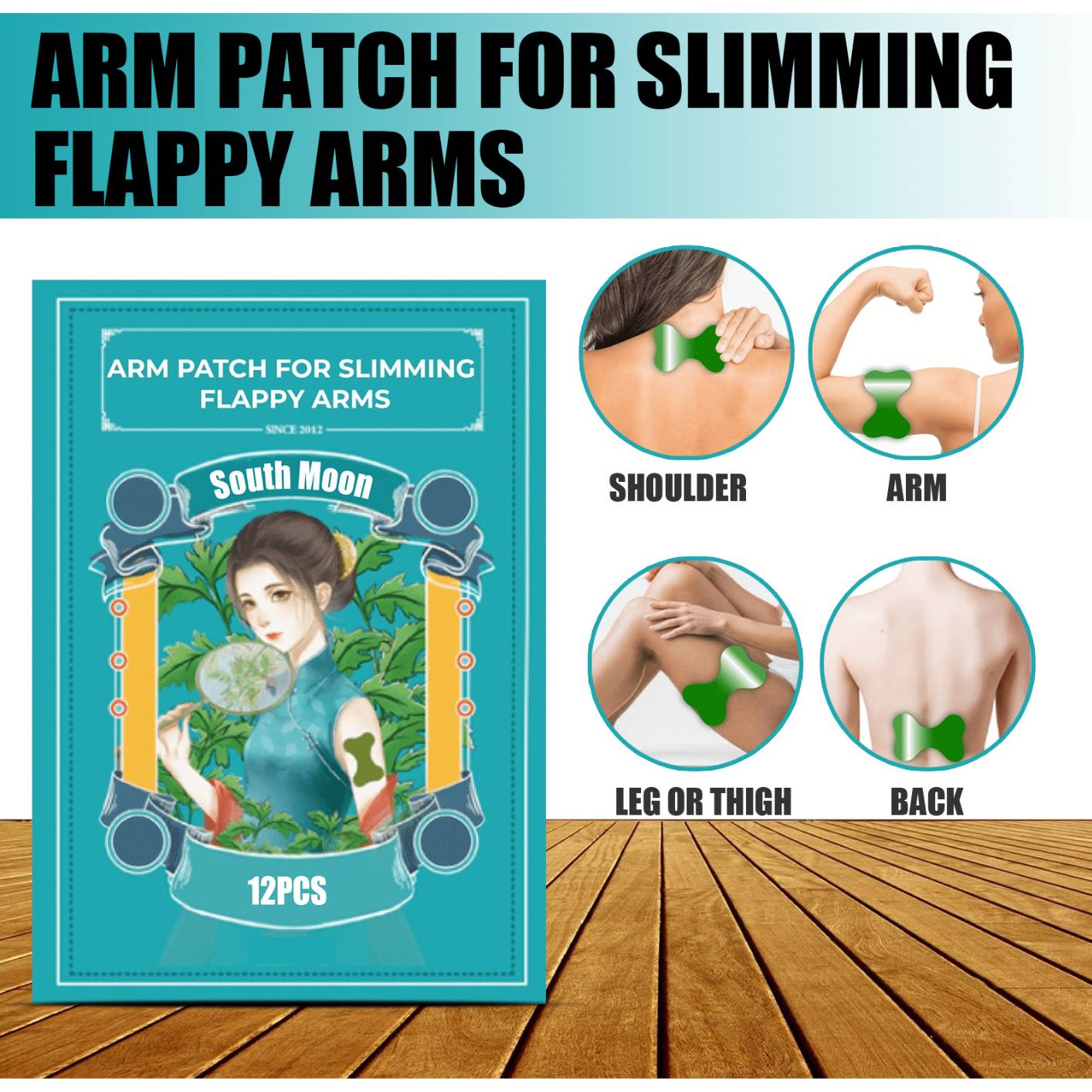 Effective 12Pcs/Box Herbal slimming paste,  Natural Herbal Moxibustion Patch for Arm and Leg, Herbal Sculpting Patch Joint Patch Herbal Patch