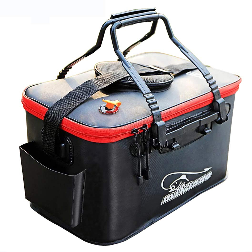 Fishing Bucket,Foldable Fish Bucket, Multi-Functional EVA Fishing Bag for Outdoor, Live Fish Lures Bucket and Fish Protection Bucket,23L/28L/35L Live Fish Container