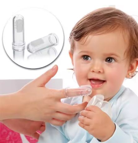Travel Easy Carry Oral Care Silicone Baby Liquid Silicone Finger Toothbrush 