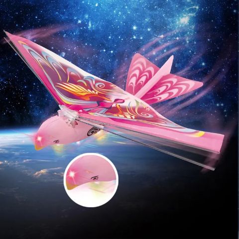 New DIY Outdoor Hand Throwing Glider Electric Aircraft Rechargeable Wings Waving Simulation Flying Bird Models Toys For Kid