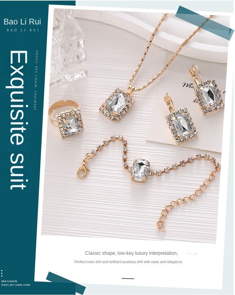 New pendant necklace earrings jewelry bracelet set with multiple styles to choose from.