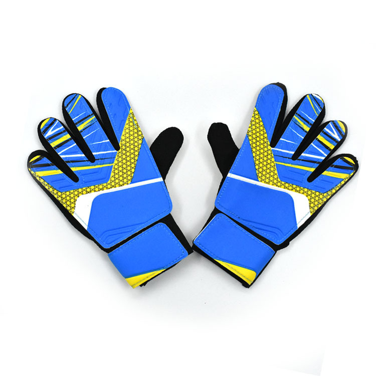 1 Pair Adult Children Goalkeeper Gloves Hand Wrist Protection Non-slip Wear-resistant Soccer Gloves For Training And Match