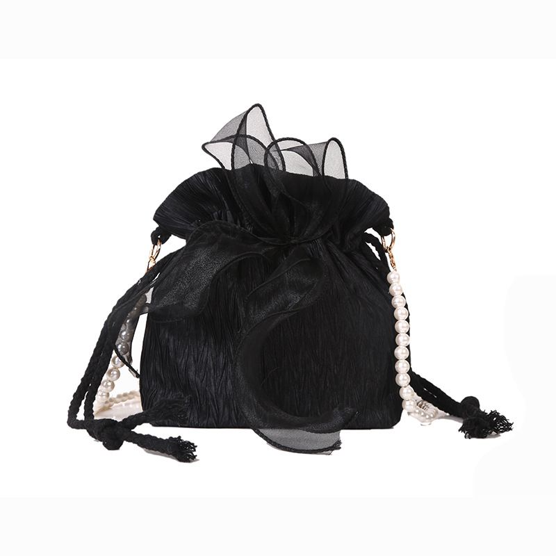 2025 Summer Trendy New Women's Bag, Pearl Pleated Crossbody Bag for Women, Fashion Versatile Single-Shoulder Bag, Korean Niche Texture Ladies' Bag2