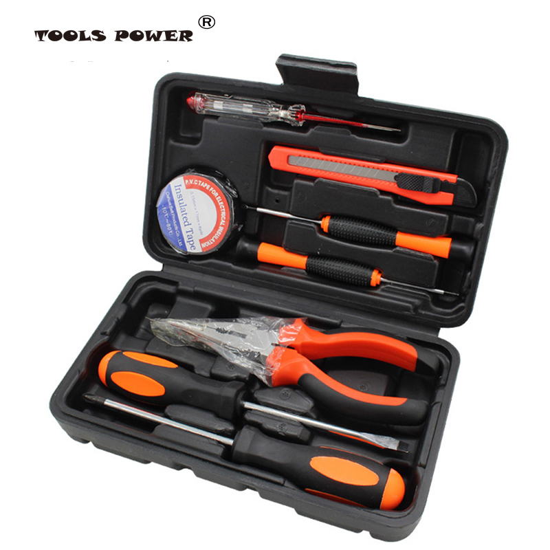 Tools power Household Hardware Tool Set 9PCS Pliers Screwdriver Multi-function Hand Tool Electrician Repair Tool Test Pencil