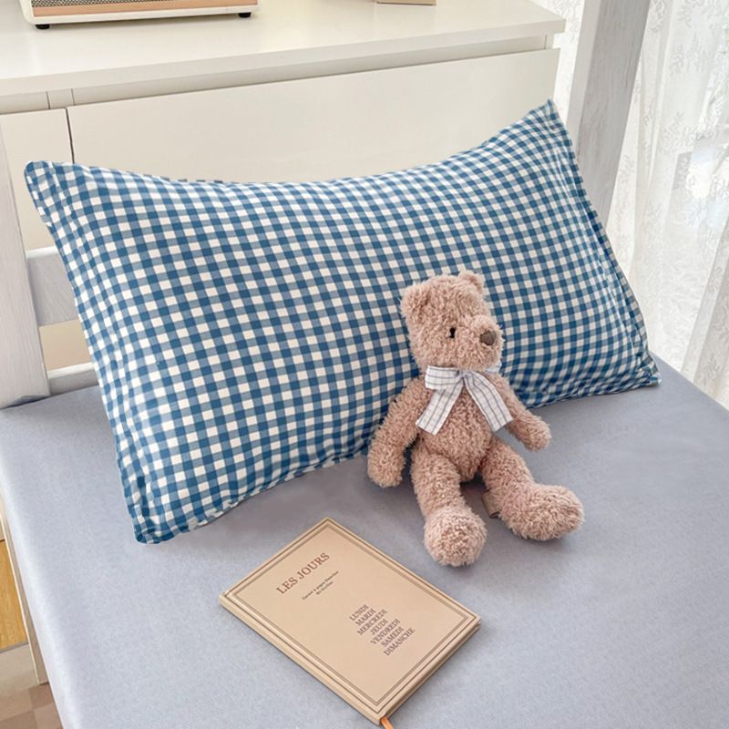 INS Style Minimalist Pillowcases Solid Color Pillow Covers Single Size for Student Dorm Home Bedding 2 Pack