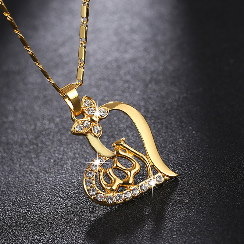 Fashion Pendant Ladies Heart Necklace Trendy Ins Style Women's Jewelry