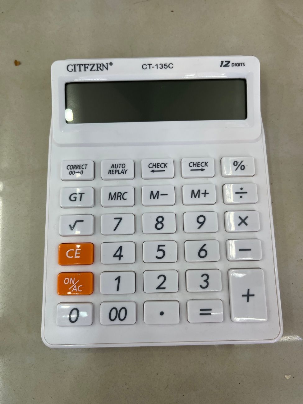 Candy Color High-Appearance Portable Calculator Anti-Slip Body 12 Digit Large Screen Desktop Calculating Machine for Student Office Accounting Daily Use