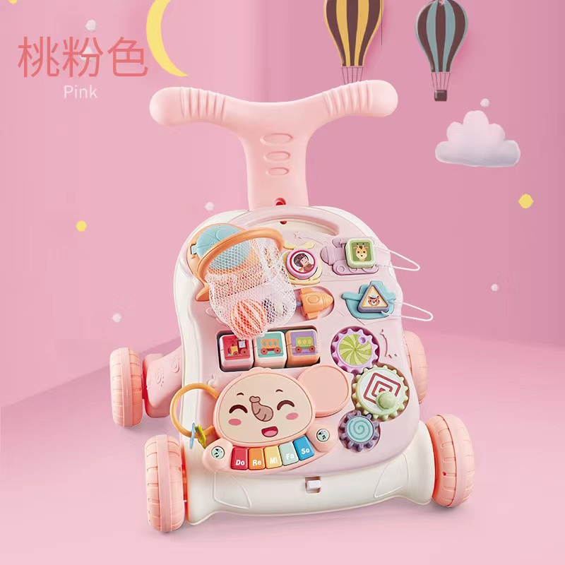 Baby Walker Toy Baby Multi-function Baby Stroller Anti-rollover Can Increase Weight Newborn Learning To Walk Toy Baby Walker