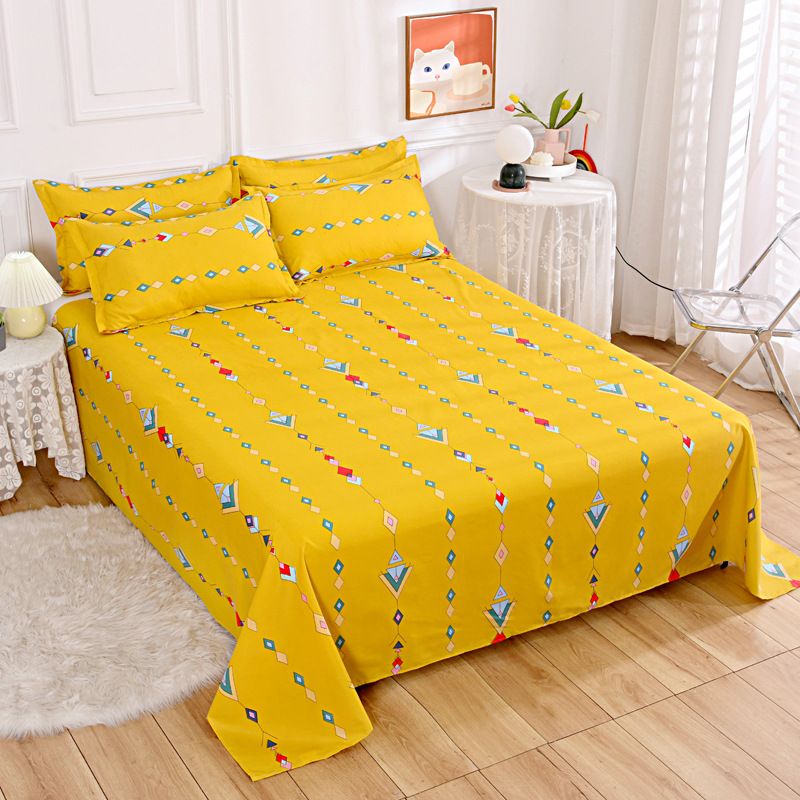 120*230cm,160*230cm,200*230cm,230*250cm Aloe vera cotton bed sheet pillow case 48*74cm CRRSHOP free shipping Matte bed cover