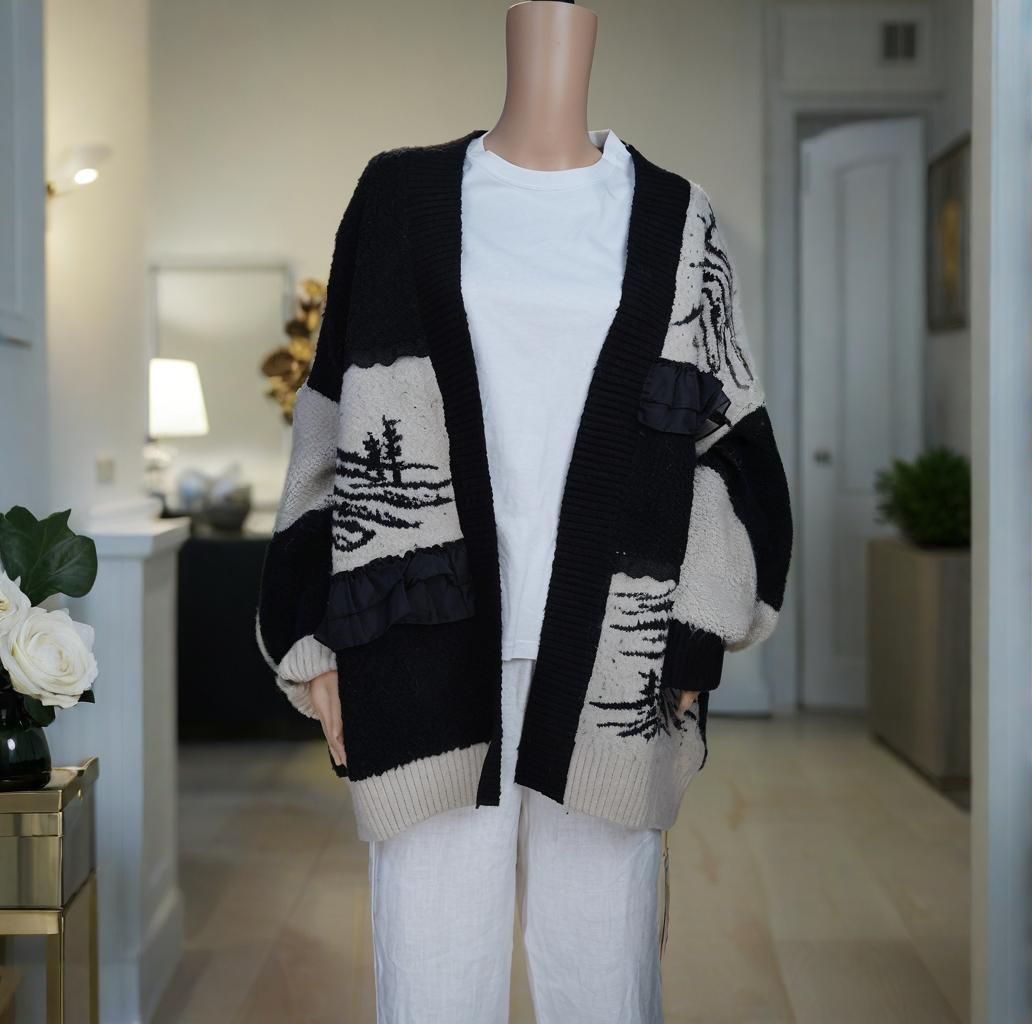 Wool knit Sweater Round Women's Sweater