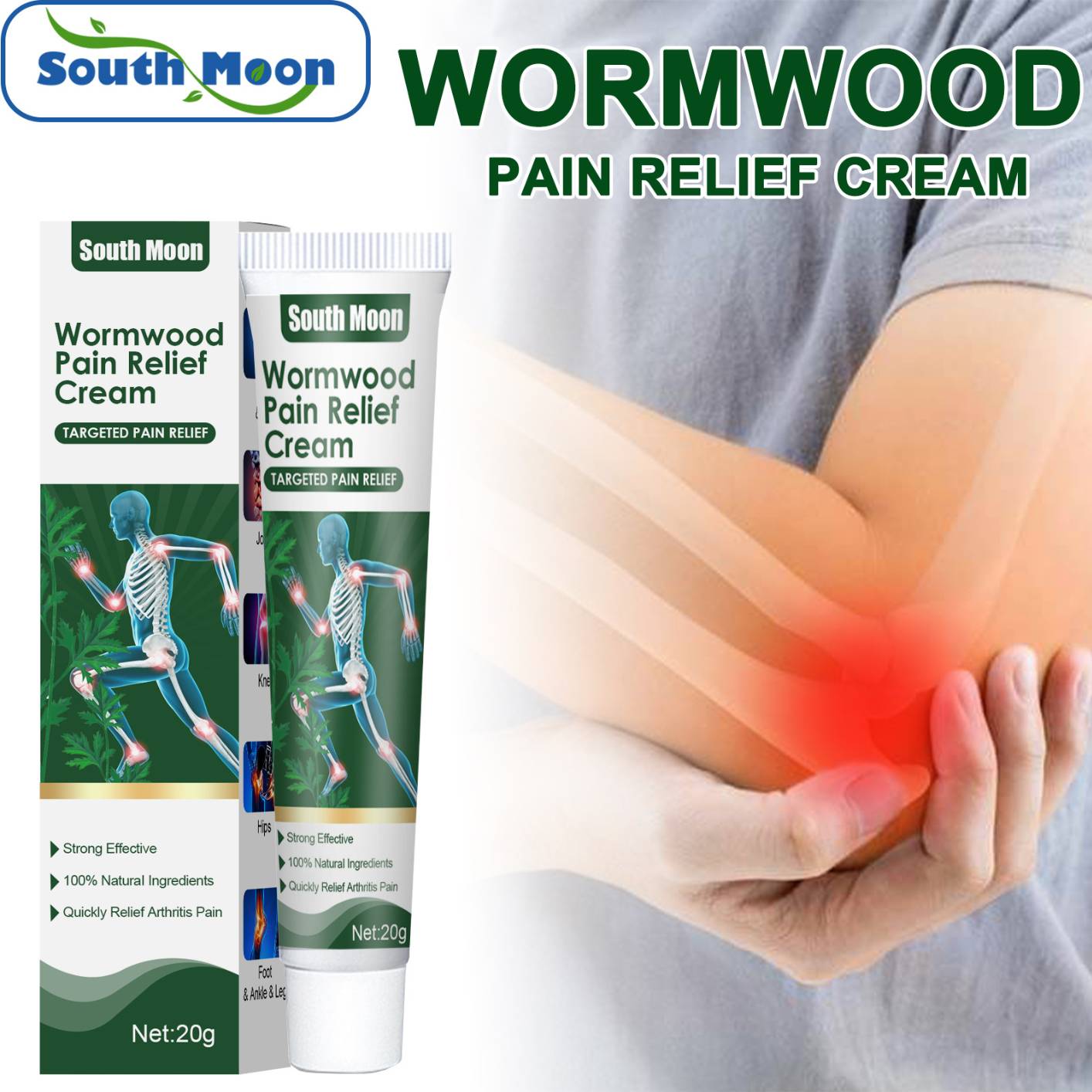 Rub on Relief Fast Acting Pain and Ache Relief Natural Cream for Muscles, Neck, Back, Joints, Knees, Arthritis and Shoulder Pain Relief
