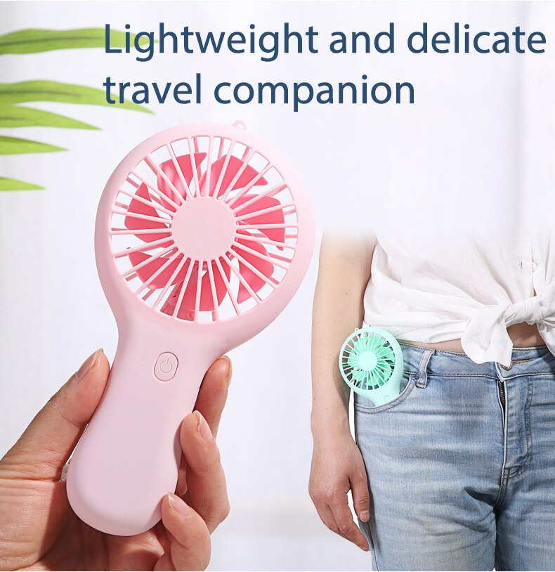 F1 Handheld Small Fan Cooler Portable Small Usb Charging Fan Mini Silent Charging Desk Dormitory Office Student Gifts Long Endurance