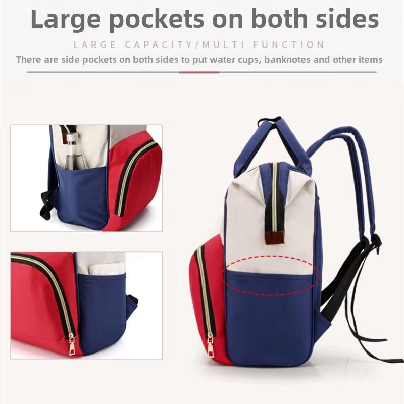 New Fashion Oxford Multi Functional Wear Resistant Insulation Large Capacity Zipper Mommy Bag Outdoor Travel Backpack