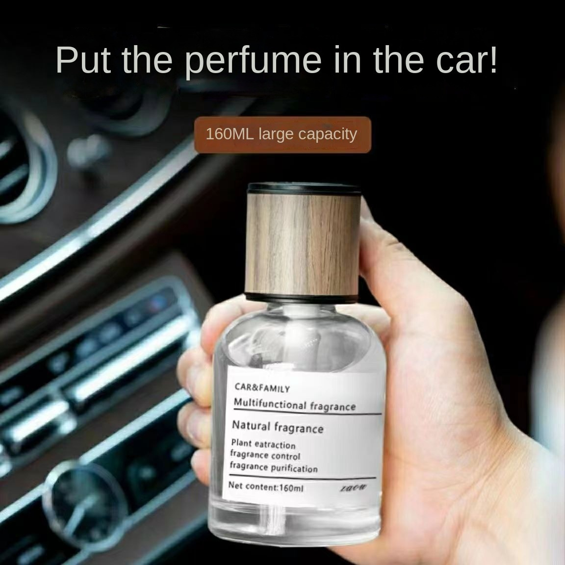 Time aromatherapy car perfume luxury car interior decoration car dedicated men's car fragrance lasting fragrance.