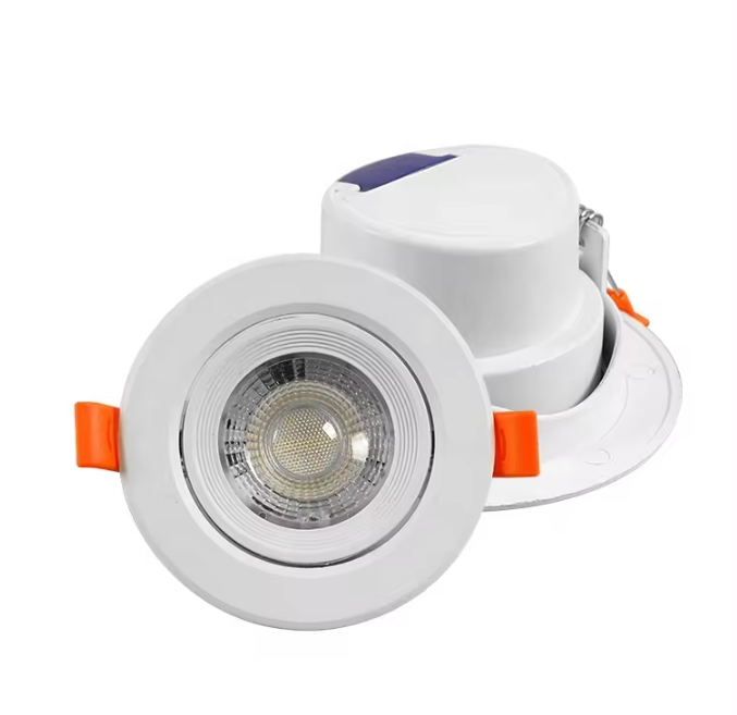 50PCS Indoor Lighting Round Recessed Mounted Adjustable SMD Downlight 5w 7w Ceiling Led Spot Light