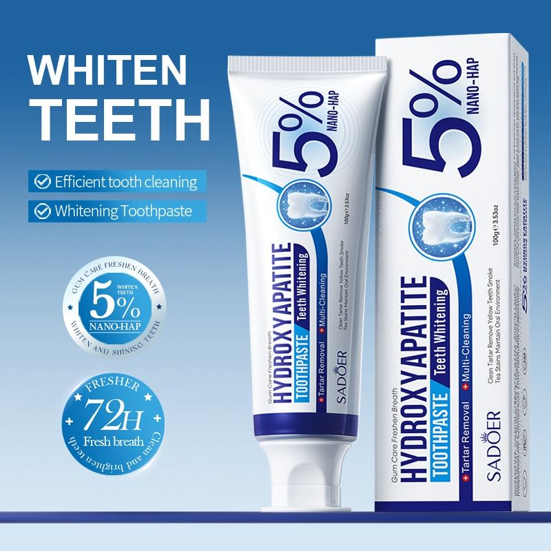 SADOER Hydroxyapatite Toothpaste Whitening Toothpaste Cleaning Gum Protection Toothpaste
