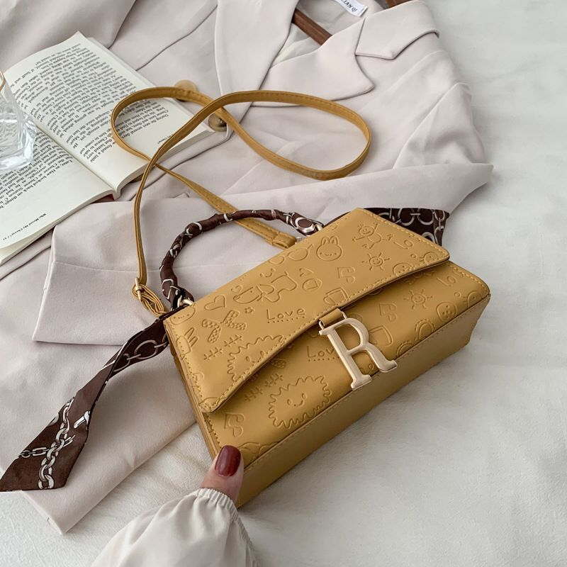 New Paris Style Small Women's Bag Trendy Fashion Portable Square Bag Single Shoulder Bag