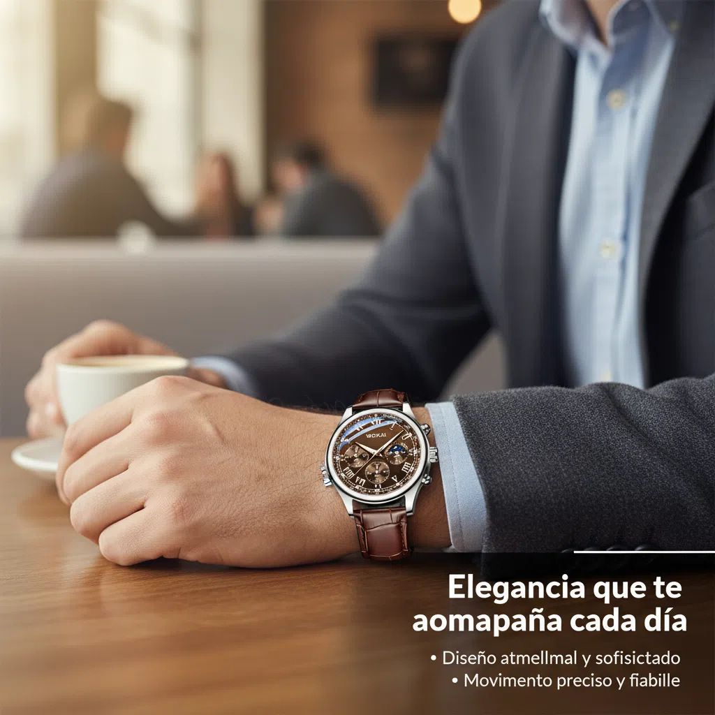 2026 New Men Quartz Wristwatch with Leather Strap, combines business elegant look, daily casual style and basic sports‑ready appearance. Soft skin‑friendly leather strap brings comfortable wearing experience.