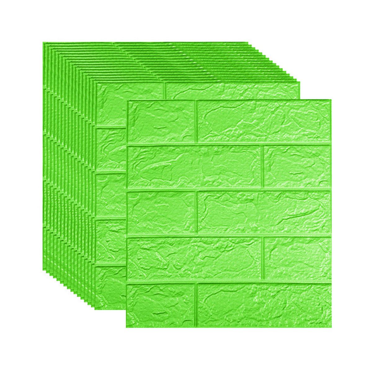 【Multi pcs】Soundproof Peel and Stick Wall Covering 3D Home Wallpaper Interior Decoration Design, Can Also Be Used in KitchenSmall size fruit green 3MM