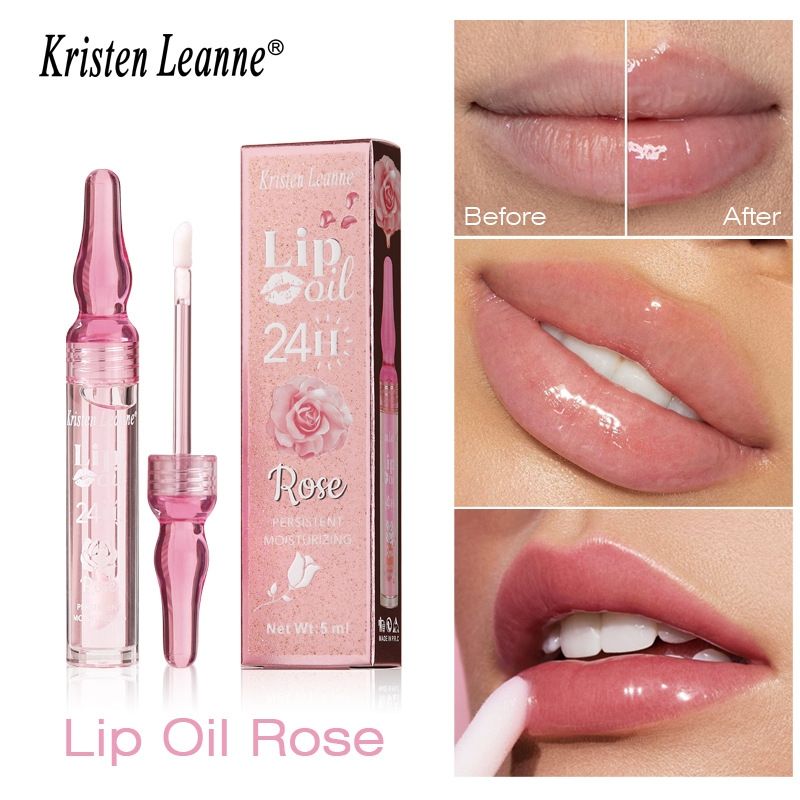Warm change lipstick rose petal Moisturizing Lip Gloss lip oil Moisturizing, nourishing, repairing
