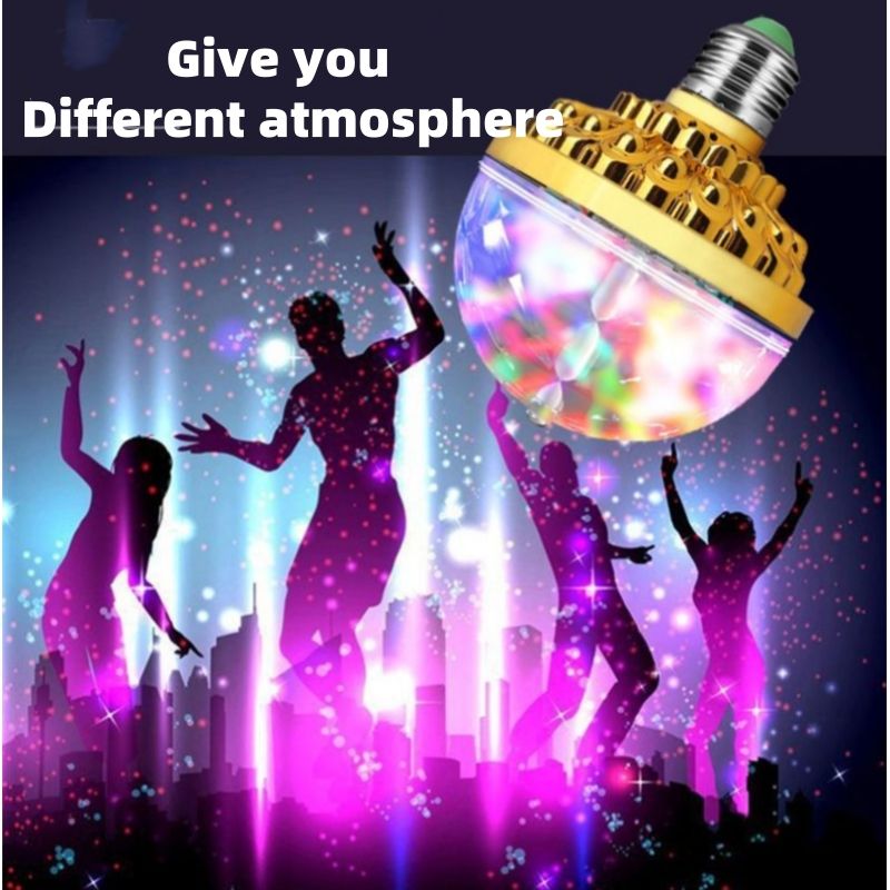LED Rainbow Magic Ball Light, Stage Light, Rotating Light, Mini Laser Flash Light, Rotating Crystal Light CRRSHOP Atmosphere Lamp Night Light free shipping