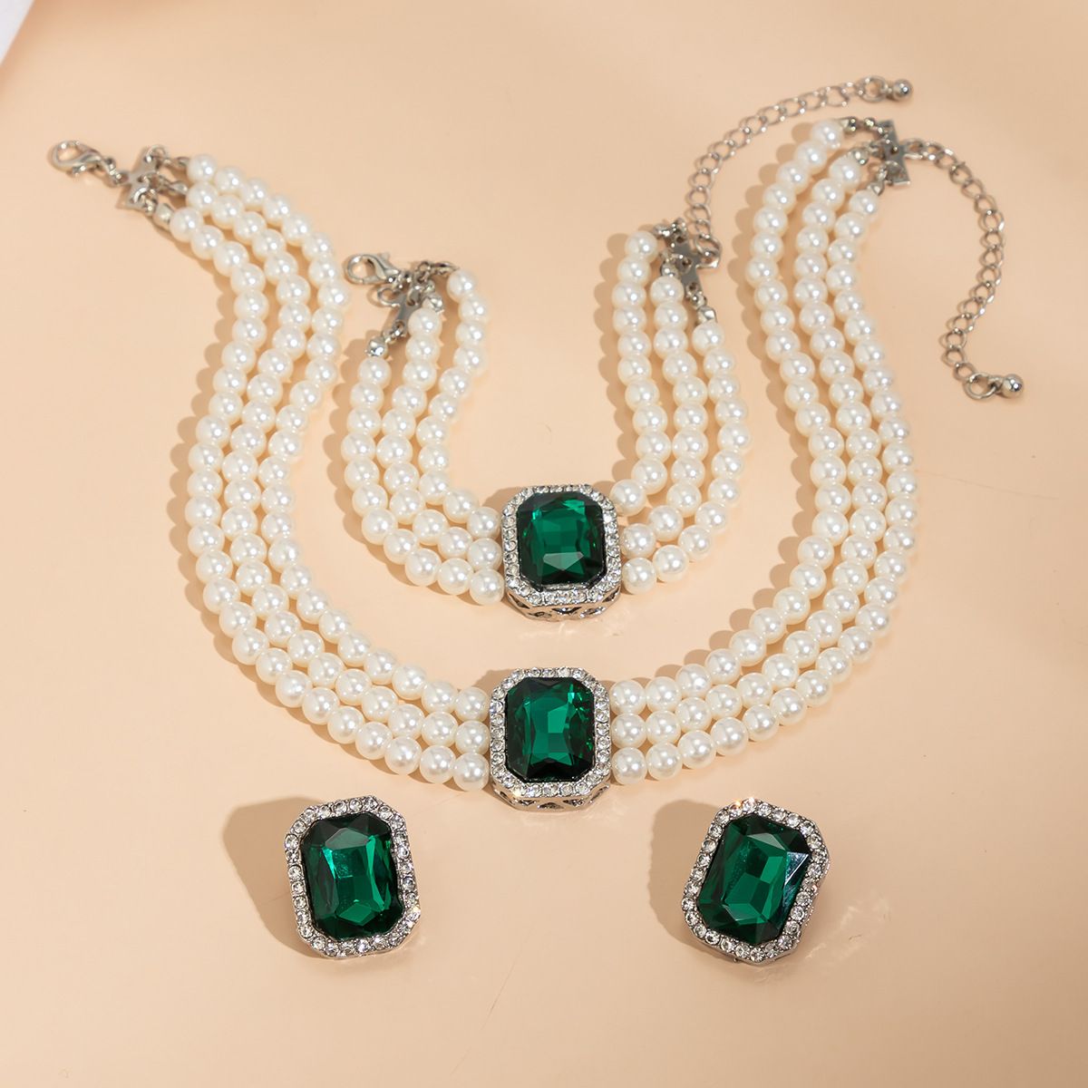 Light luxury high-end pearl necklace set, Christmas gift, friend gift
