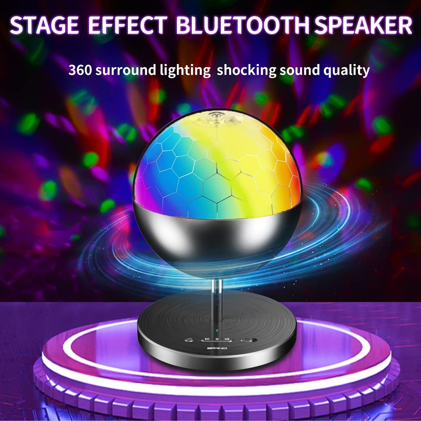 Bluetooth speaker strobe hot sale light