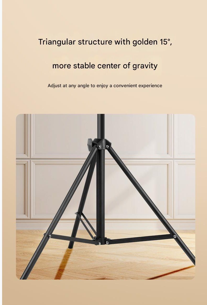 Phone Stand Tripod Ring Light Mobile Live Streaming Stand Floor Standing Tripod Fill Light Bracket for Outdoor Shooting 2.1 Meter Bracket