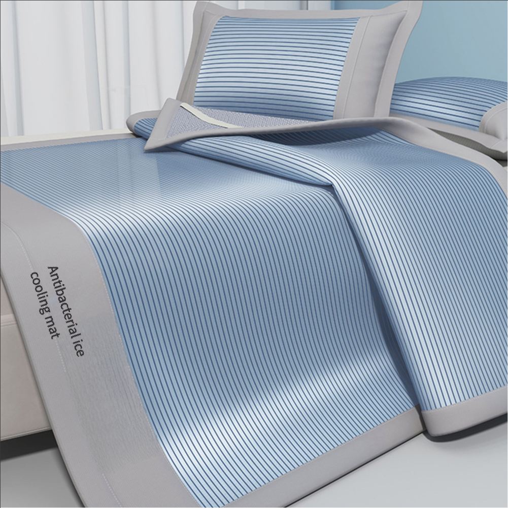 Ice silk cool mat three-piece set summer mat a-class mother and baby grade machine washable cool mattress
