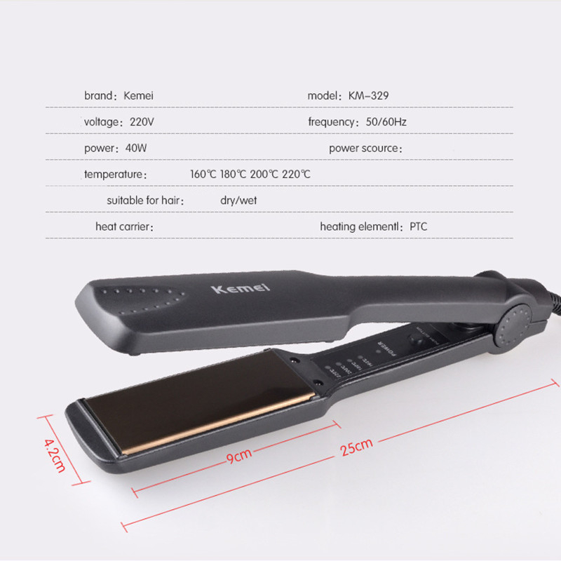 Kemei Professional Hair Straightener Straightening Iron Pranchas De Cabelo Curling Irons Styling Tools Chapinha Ionic Flat Iron