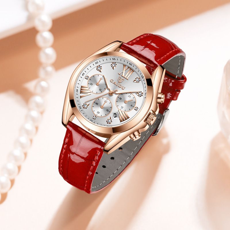 2026 New Business Style Women Watch, Elegant Luxury Daily Waterproof Wristwatch, Precise Quartz Movement Analog Watch with Calendar Display, Fashion Casual Dress Wrist Watch for Ladies Daily Office Party Wear