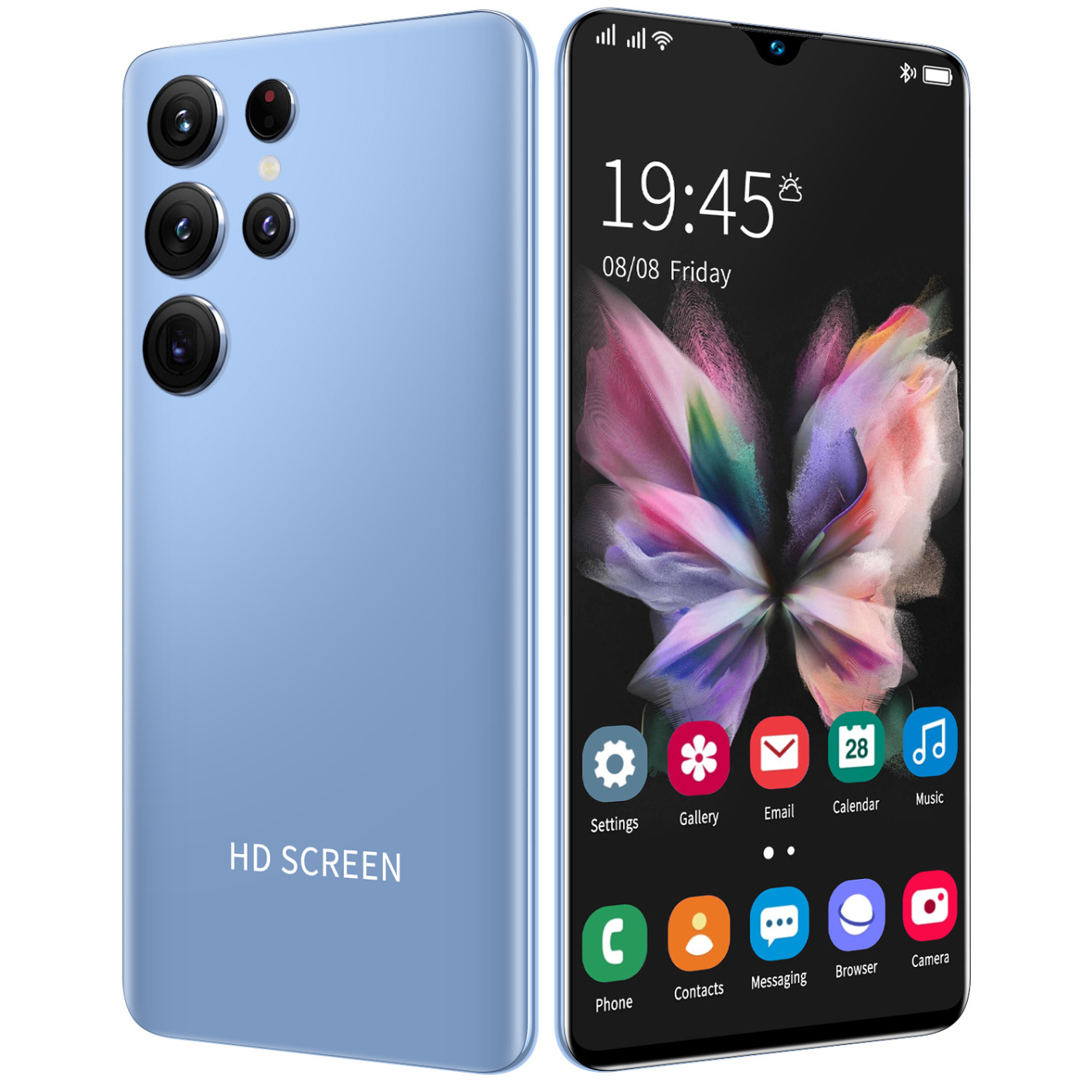 2022 Global Version S22+ Ultra Smartphone 7.3 Inch 16GB+512GB Cellphones 6800mAh 48MP Carema 4G 5G Network Unlocked Mobile Phones UK Plug